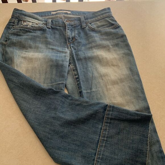 Wide leg Cropped Joe's Jeans Socialite Kicker Harvey Wash Size 28 - Picture 3 of 5